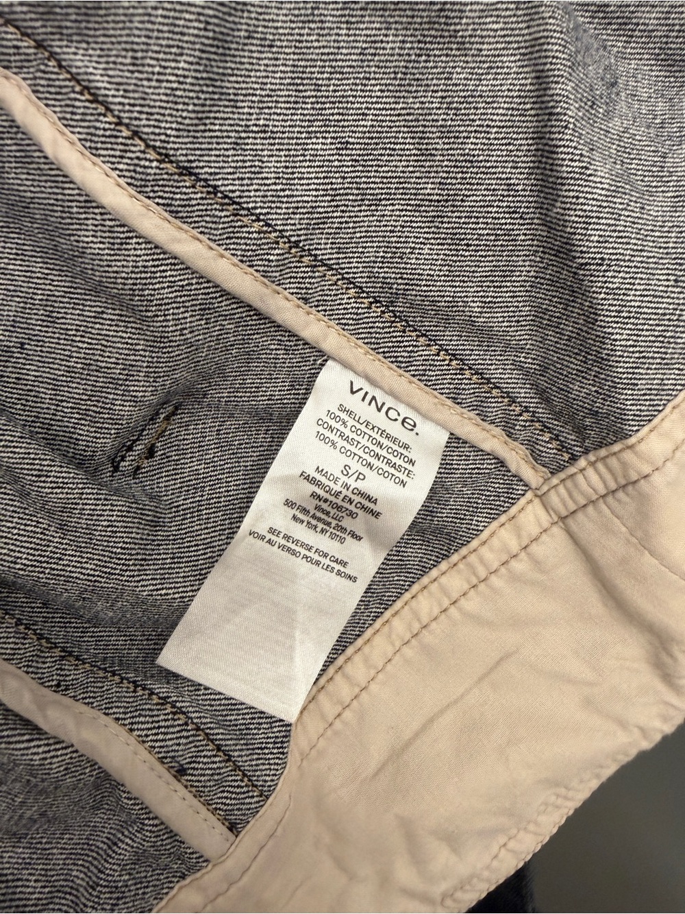 Vince Denim Work Jacket - Dark Indigo - size s - Picture 8 of 15